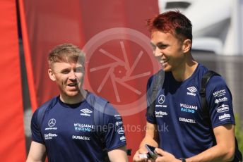 World © Octane Photographic Ltd. Formula 1 – Spanish Grand Prix - Circuit de Barcelona-Catalunya. Saturday 21st May 2022 Paddock. Williams Racing FW44 - Alex Albon.