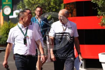 World © Octane Photographic Ltd. Formula 1 – Spanish Grand Prix - Circuit de Barcelona-Catalunya. Saturday 21st May 2022 Paddock. Scuderia AlphaTauri - Frans Tost.