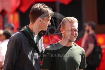 World © Octane Photographic Ltd. Formula 1 – Spanish Grand Prix - Circuit de Barcelona-Catalunya. Saturday 21st May 2022 Paddock. Haas F1 Team VF-22 - Kevin Magnussen.