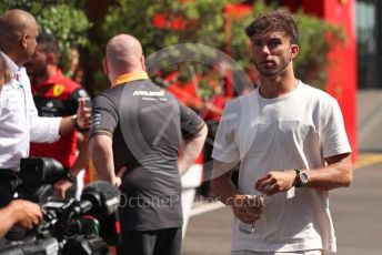 World © Octane Photographic Ltd. Formula 1 – Spanish Grand Prix - Circuit de Barcelona-Catalunya. Saturday 21st May 2022 Paddock. Scuderia AlphaTauri AT03 - Pierre Gasly.