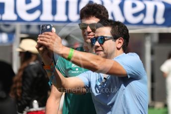 World © Octane Photographic Ltd. Formula 1 – Spanish Grand Prix - Circuit de Barcelona-Catalunya. Saturday 21st May 2022 Paddock. Aston Martin Aramco Cognizant F1 Team AMR22 - Lance Stroll.