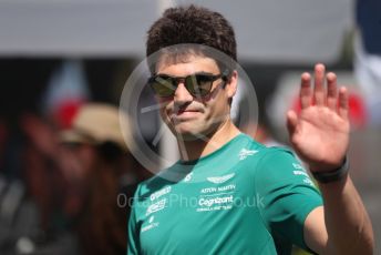 World © Octane Photographic Ltd. Formula 1 – Spanish Grand Prix - Circuit de Barcelona-Catalunya. Saturday 21st May 2022 Paddock. Aston Martin Aramco Cognizant F1 Team AMR22 - Lance Stroll.