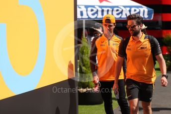 World © Octane Photographic Ltd. Formula 1 – Spanish Grand Prix - Circuit de Barcelona-Catalunya. Saturday 21st May 2022 Paddock. McLaren F1 Team MCL36 - Lando Norris.