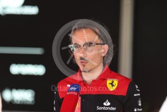 World © Octane Photographic Ltd. Formula 1 – Spanish Grand Prix - Circuit de Barcelona-Catalunya. Saturday 21st May 2022 Paddock. Scuderia Ferrari Racing Director - Laurent Mekies.