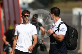 World © Octane Photographic Ltd. Formula 1 – Spanish Grand Prix - Circuit de Barcelona-Catalunya. Sunday 22nd May 2022 Paddock. Scuderia AlphaTauri AT03 - Pierre Gasly.