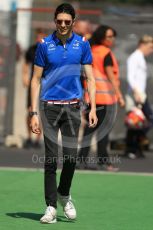 World © Octane Photographic Ltd. Formula 1 – Spanish Grand Prix - Circuit de Barcelona-Catalunya. Sunday 22nd May 2022 Paddock. BWT Alpine F1 Team A522 - Esteban Ocon.