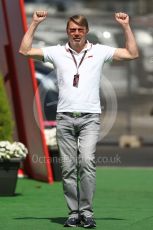 World © Octane Photographic Ltd. Formula 1 – Spanish Grand Prix - Circuit de Barcelona-Catalunya. Sunday 22nd May 2022 Paddock. Mika Hakkinen.