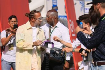 World © Octane Photographic Ltd. Formula 1 – Spanish Grand Prix - Circuit de Barcelona-Catalunya. Sunday 22nd May 2022 Paddock. Mercedes-AMG Petronas F1 Team F1 W13 - Lewis Hamilton.