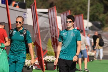 World © Octane Photographic Ltd. Formula 1 – Spanish Grand Prix - Circuit de Barcelona-Catalunya. Sunday 22nd May 2022 Paddock. Aston Martin Aramco Cognizant F1 Team AMR22 - Lance Stroll.