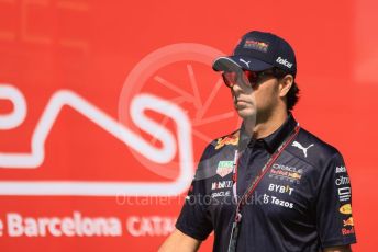 World © Octane Photographic Ltd. Formula 1 – Spanish Grand Prix - Circuit de Barcelona-Catalunya. Sunday 22nd May 2022 Paddock. Oracle Red Bull Racing RB18 – Sergio Perez.