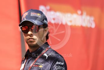 World © Octane Photographic Ltd. Formula 1 – Spanish Grand Prix - Circuit de Barcelona-Catalunya. Sunday 22nd May 2022 Paddock. Oracle Red Bull Racing RB18 – Sergio Perez.