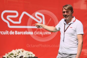 World © Octane Photographic Ltd. Formula 1 – Spanish Grand Prix - Circuit de Barcelona-Catalunya. Sunday 22nd May 2022 Paddock. Mika Hakkinen.