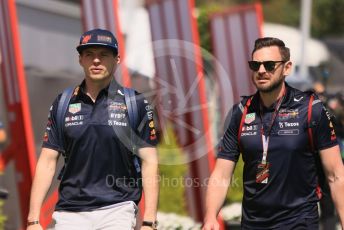 World © Octane Photographic Ltd. Formula 1 – Spanish Grand Prix - Circuit de Barcelona-Catalunya. Sunday 22nd May 2022 Paddock. Oracle Red Bull Racing RB18 – Max Verstappen.