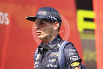 World © Octane Photographic Ltd. Formula 1 – Spanish Grand Prix - Circuit de Barcelona-Catalunya. Sunday 22nd May 2022 Paddock. Oracle Red Bull Racing RB18 – Max Verstappen.