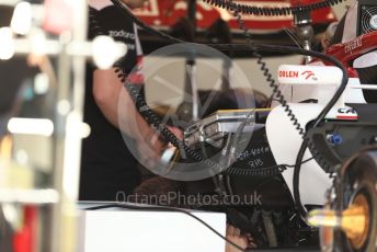 World © Octane Photographic Ltd. Formula 1 – Spanish Grand Prix - Circuit de Barcelona-Catalunya. Thursday 19th May 2022 Pitlane. Alfa Romeo F1 Team Orlen C42 radiator