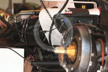 World © Octane Photographic Ltd. Formula 1 – Spanish Grand Prix - Circuit de Barcelona-Catalunya. Thursday 19th May 2022 Pitlane. Alfa Romeo F1 Team Orlen C42 radiator