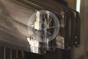 World © Octane Photographic Ltd. Formula 1 – Spanish Grand Prix - Circuit de Barcelona-Catalunya. Thursday 19th May 2022 Pitlane. Scuderia AlphaTauri AT03 front wings with Ziba Food sponsorship