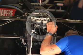 World © Octane Photographic Ltd. Formula 1 – Spanish Grand Prix - Circuit de Barcelona-Catalunya. Thursday 19th May 2022 Pitlane. BWT Alpine F1 Team A522 hydraulics