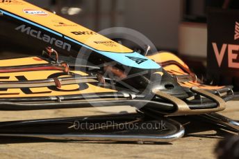 World © Octane Photographic Ltd. Formula 1 – Spanish Grand Prix - Circuit de Barcelona-Catalunya. Thursday 19th May 2022 Pitlane. McLaren F1 Team MCL36 nose