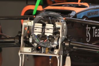 World © Octane Photographic Ltd. Formula 1 – Spanish Grand Prix - Circuit de Barcelona-Catalunya. Thursday 19th May 2022 Pitlane. McLaren F1 Team MCL36 hydraulics