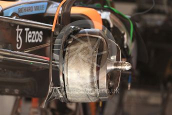 World © Octane Photographic Ltd. Formula 1 – Spanish Grand Prix - Circuit de Barcelona-Catalunya. Thursday 19th May 2022 Pitlane. McLaren F1 Team MCL36 front brake