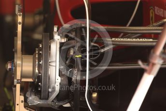 World © Octane Photographic Ltd. Formula 1 – Spanish Grand Prix - Circuit de Barcelona-Catalunya. Thursday 19th May 2022 Pitlane. Scuderia Ferrari F1-75 front brake