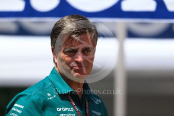 World © Octane Photographic Ltd. Formula 1 – Spanish Grand Prix - Circuit de Barcelona-Catalunya. Thursday 19th May 2022 Paddock. Aston Martin Aramco Cognizant F1 Team Team Manager - Andy Stevenson.