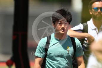 World © Octane Photographic Ltd. Formula 1 – Spanish Grand Prix - Circuit de Barcelona-Catalunya. Thusday 19th May 2022 Paddock. Scuderia AlphaTauri AT03 - Yuki Tsunoda.
