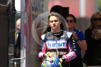 World © Octane Photographic Ltd. Formula 1 – Spanish Grand Prix - Circuit de Barcelona-Catalunya. Thursday 19th May 2022 Paddock. BWT Alpine F1 Team A522 Reserve driver – Oscar Piastri.