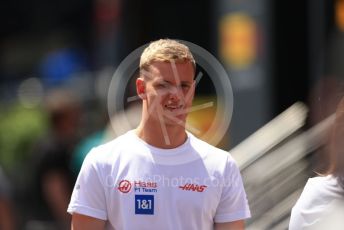 World © Octane Photographic Ltd. Formula 1 – Spanish Grand Prix - Circuit de Barcelona-Catalunya. Thursday 19th May 2022 Paddock. Haas F1 Team VF-22 - Mick Schumacher.