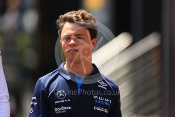 World © Octane Photographic Ltd. Formula 1 – Spanish Grand Prix - Circuit de Barcelona-Catalunya. Thursday 19th May 2022 Paddock. Williams Racing FW44 Reserve driver – Nyck de Vries.