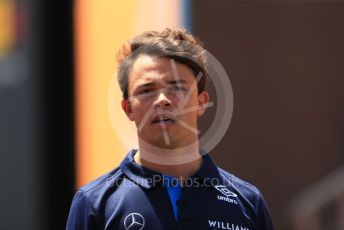 World © Octane Photographic Ltd. Formula 1 – Spanish Grand Prix - Circuit de Barcelona-Catalunya. Thursday 19th May 2022 Paddock. Williams Racing FW44 Reserve driver – Nyck de Vries.