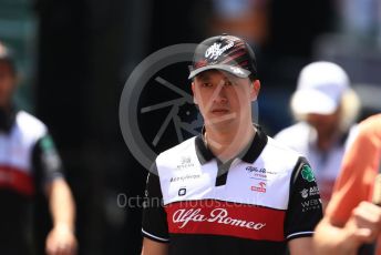 World © Octane Photographic Ltd. Formula 1 – Spanish Grand Prix - Circuit de Barcelona-Catalunya. Thursday 19th May 2022 Paddock. Alfa Romeo F1 Team Orlen C42 - Guanyu Zhou.