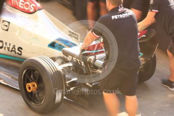 World © Octane Photographic Ltd. Formula 1 – Spanish Grand Prix - Circuit de Barcelona-Catalunya. Thursday 19th May 2022 Pitlane. Mercedes-AMG Petronas F1 Team F1 W13 - George Russell.