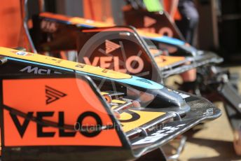 World © Octane Photographic Ltd. Formula 1 – Spanish Grand Prix - Circuit de Barcelona-Catalunya. Thursday 19th May 2022 Pitlane. McLaren F1 Team MCL36  noses.