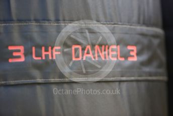 World © Octane Photographic Ltd. Formula 1 – Spanish Grand Prix - Circuit de Barcelona-Catalunya. Thursday 19th May 2022 Pitlane. McLaren F1 Team MCL36 - Daniel Ricciardo tyre warmer