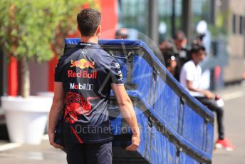 World © Octane Photographic Ltd. Formula 1 – Spanish Grand Prix - Circuit de Barcelona-Catalunya. Thursday 19th May 2022 Paddock. Oracle Red Bull Racing RB18 parts