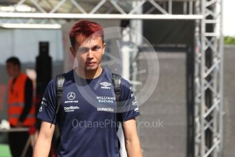 World © Octane Photographic Ltd. Formula 1 – Spanish Grand Prix - Circuit de Barcelona-Catalunya. Thursday 19th May 2022 Paddock. Williams Racing FW44 - Alex Albon.