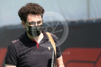 World © Octane Photographic Ltd. Formula 1 – Spanish Grand Prix - Circuit de Barcelona-Catalunya. Thursday 19th May 2022 Paddock. Mattia Binotto, Principal of the Scuderia Ferrari