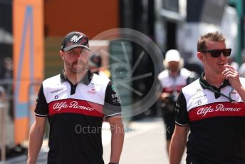 World © Octane Photographic Ltd. Formula 1 – Spanish Grand Prix - Circuit de Barcelona-Catalunya. Thursday 19th May 2022 Paddock. Alfa Romeo F1 Team Orlen C42 - Valtteri Bottas.