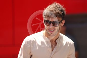 World © Octane Photographic Ltd. Formula 1 – Spanish Grand Prix - Circuit de Barcelona-Catalunya. Thursday 19th May 2022 Paddock. Scuderia AlphaTauri AT03 - Pierre Gasly.