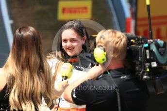 World © Octane Photographic Ltd. W Series – Spanish Grand Prix - Circuit de Barcelona-Catalunya. Saturday 21st May 2022 Race Podium. Tatuus F3 T-318. Racing X – Abbi Pulling