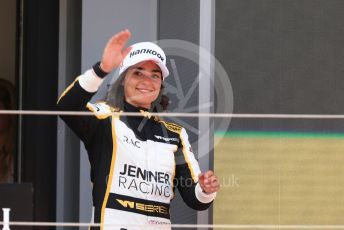 World © Octane Photographic Ltd. W Series – Spanish Grand Prix - Circuit de Barcelona-Catalunya. Saturday 21st May 2022 Race Podium. Tatuus F3 T-318. Jenner Racing – Jamie Chadwick