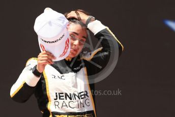 World © Octane Photographic Ltd. W Series – Spanish Grand Prix - Circuit de Barcelona-Catalunya. Saturday 21st May 2022 Race Podium. Tatuus F3 T-318. Jenner Racing – Jamie Chadwick