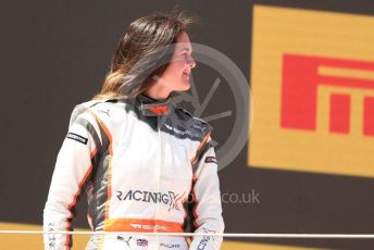 World © Octane Photographic Ltd. W Series – Spanish Grand Prix - Circuit de Barcelona-Catalunya. Saturday 21st May 2022 Race Podium. Tatuus F3 T-318. Racing X – Abbi Pulling