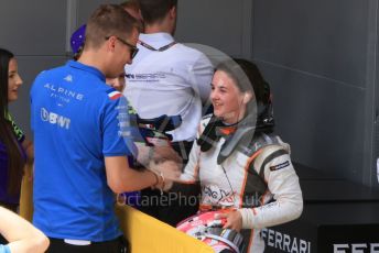 World © Octane Photographic Ltd. W Series – Spanish Grand Prix - Circuit de Barcelona-Catalunya. Saturday 21st May 2022 Race Podium. Tatuus F3 T-318. Racing X – Abbi Pulling