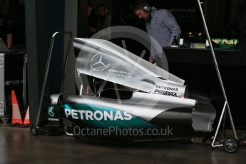 World © Octane Photographic Ltd. Mercedes AMG Petronas W07 Hybrid– Nico Rosberg. Friday 18th March 2016, F1 Australian GP Pit Lane, Melbourne, Albert Park, Australia. Digital Ref : 1527LB1D1466