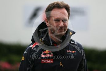 World © Octane Photographic Ltd. Red Bull Racing - Christian Horner. Friday 18th March 2016, F1 Australian GP - Melbourne Walk, Melbourne, Albert Park, Australia. Digital Ref : 1527LB1D1646