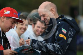 World © Octane Photographic Ltd. Red Bull Racing - Adrian Newey. Friday 18th March 2016, F1 Australian GP - Melbourne Walk, Melbourne, Albert Park, Australia. Digital Ref : 1527LB1D1657