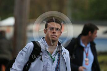 World © Octane Photographic Ltd. Williams Martini Racing, Williams Mercedes FW38 Reserve Driver – Paul di Resta. Friday 18th March 2016, F1 Australian GP - Melbourne Walk, Melbourne, Albert Park, Australia. Digital Ref : 1527LB1D1679